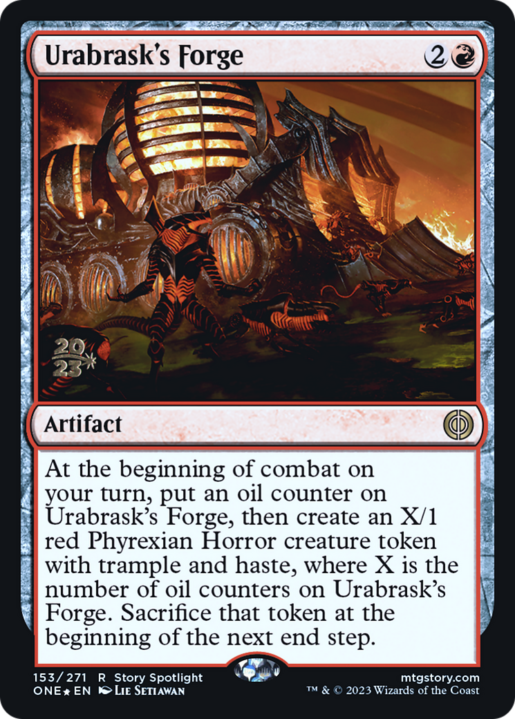 Urabrask's Forge [Phyrexia: All Will Be One Prerelease Promos] - Destination Retro