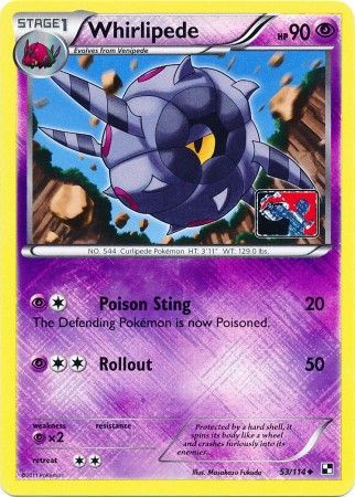Whirlipede (53/114) (League Promo) [Black & White: Base Set] - Destination Retro