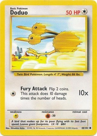 Doduo (48/102) [Base Set Unlimited] - Destination Retro