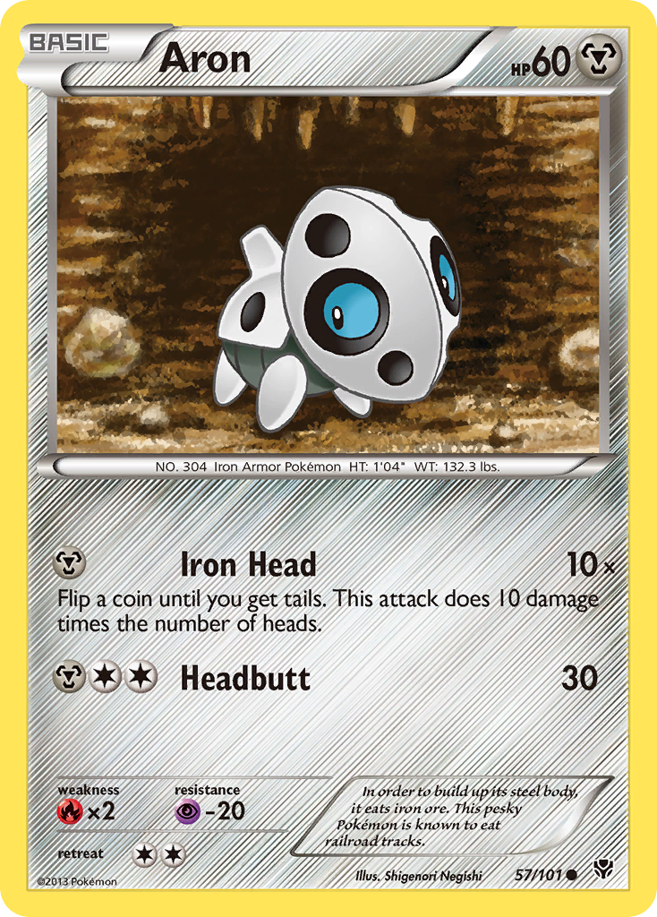 Aron (57/101) [Black & White: Plasma Blast] - Destination Retro