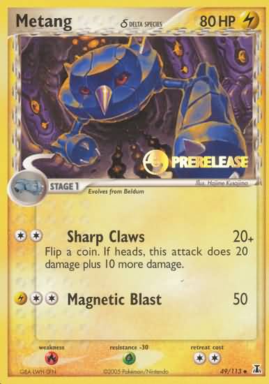 Metang (49/113) (Delta Species) (Prerelease Promo) [EX: Delta Species] - Destination Retro