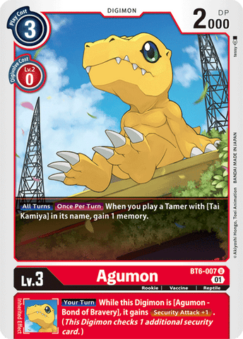 Agumon [BT6-007] [Double Diamond] - Destination Retro