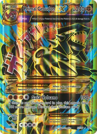 Primal Groudon EX (97/98) (Jumbo Card) [XY: Ancient Origins] - Destination Retro