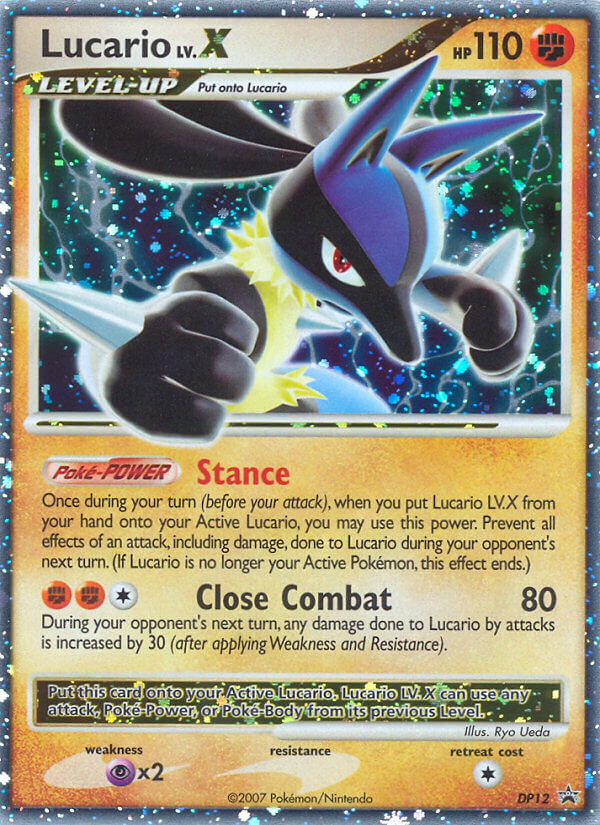 Lucario LV.X (DP12) [Diamond & Pearl: Black Star Promos] - Destination Retro