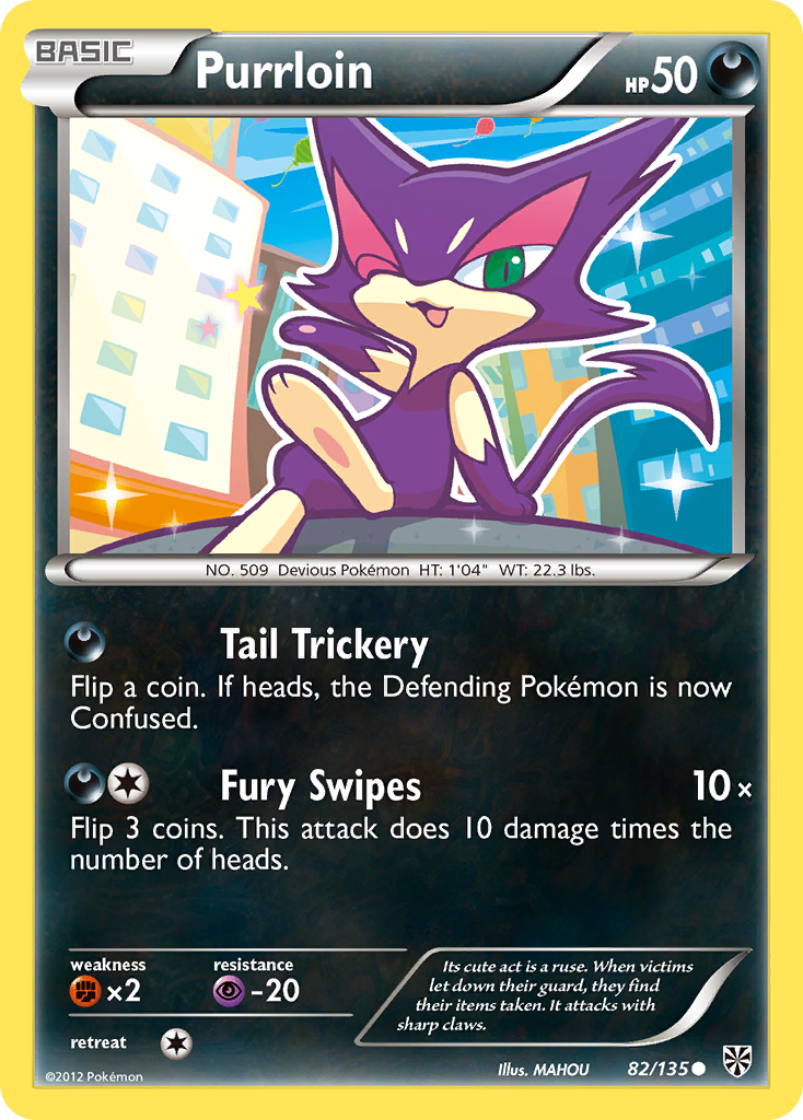 Purrloin (82/135) [Black & White: Plasma Storm] - Destination Retro