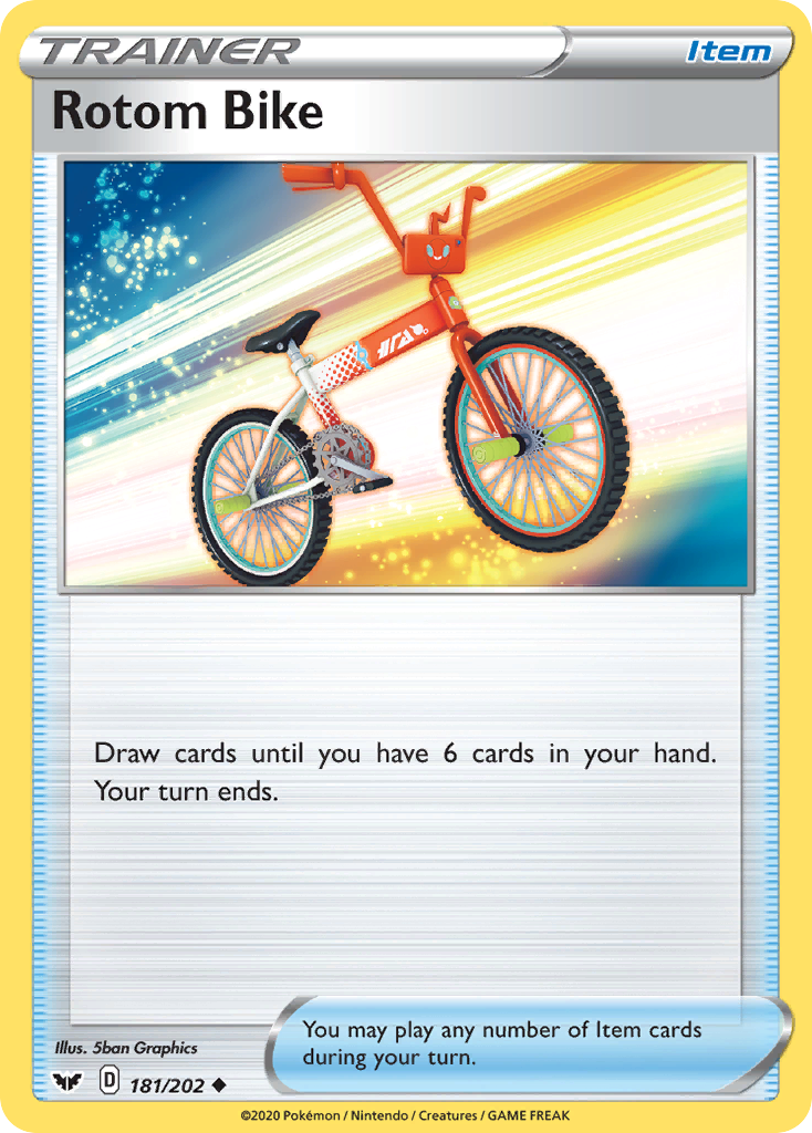 Rotom Bike (181/202) [Sword & Shield: Base Set] - Destination Retro