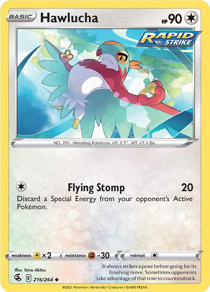 Hawlucha (216/264) [Sword & Shield: Fusion Strike] - Destination Retro