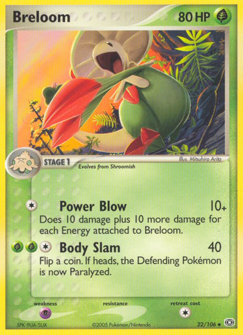 Breloom (22/106) [EX: Emerald] - Destination Retro