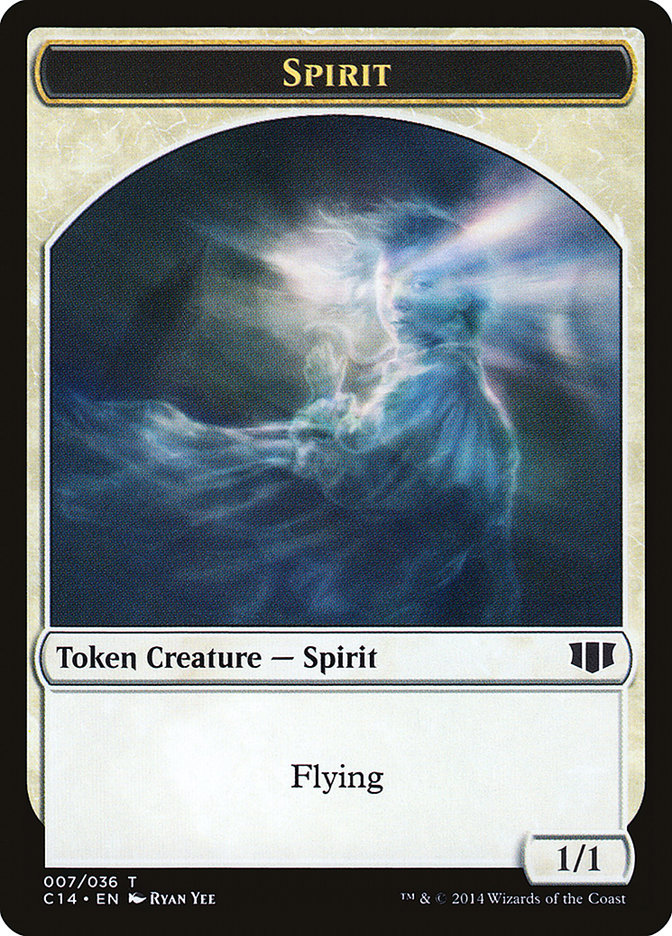 Soldier // Spirit Double-sided Token [Commander 2014 Tokens] - Destination Retro