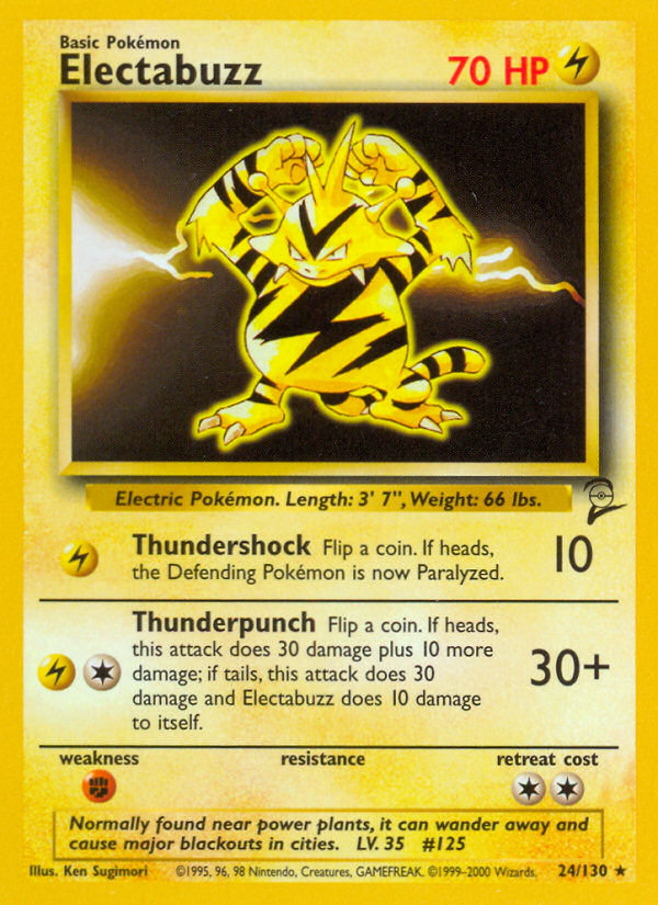 Electabuzz (24/130) [Base Set 2] - Destination Retro