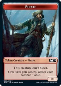 Pirate // Weird Double-sided Token [Core Set 2021 Tokens] - Destination Retro