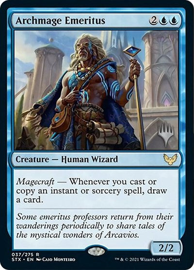 Archmage Emeritus (Promo Pack) [Strixhaven: School of Mages Promos] - Destination Retro