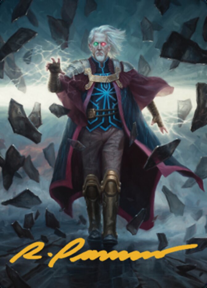 Urza, Planeswalker Art Card (Gold-Stamped Signature) [The Brothers' War Art Series] - Destination Retro