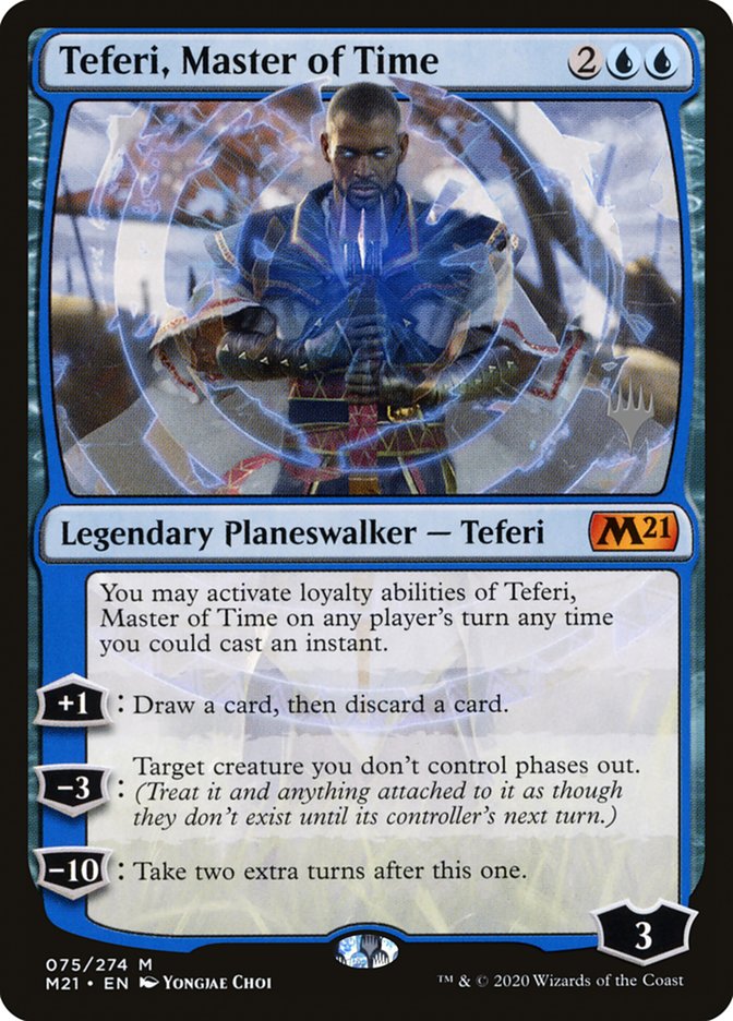 Teferi, Master of Time (Promo Pack) [Core Set 2021 Promos] - Destination Retro