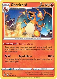 Charizard - 25/185 (Cracked Ice Holo) [Theme Deck Exclusives] - Destination Retro