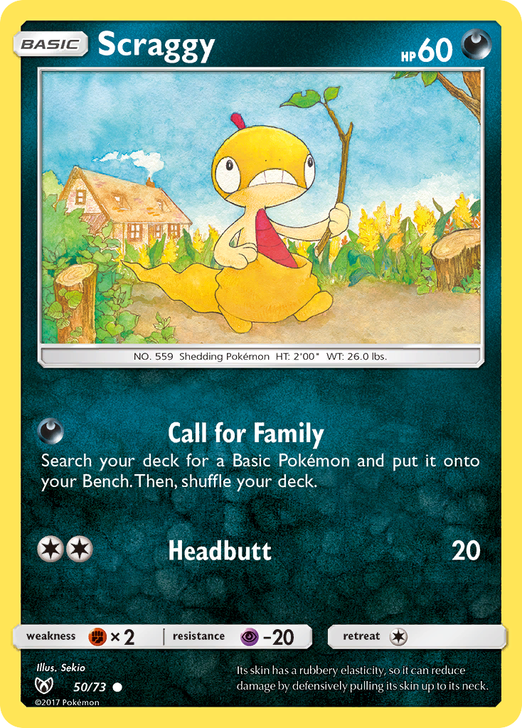 Scraggy (50/73) [Sun & Moon: Shining Legends] - Destination Retro