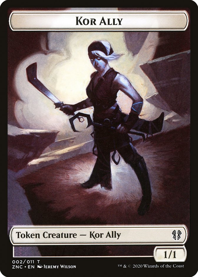 Bird // Kor Ally Double-sided Token [Zendikar Rising Commander Tokens] - Destination Retro