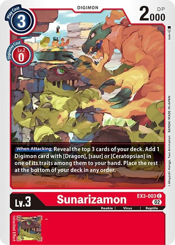 Sunarizamon [EX3-003] [Revision Pack Cards] - Destination Retro