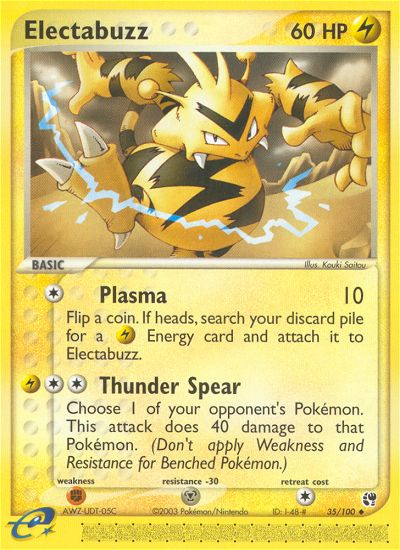 Electabuzz (35/100) [EX: Sandstorm] - Destination Retro