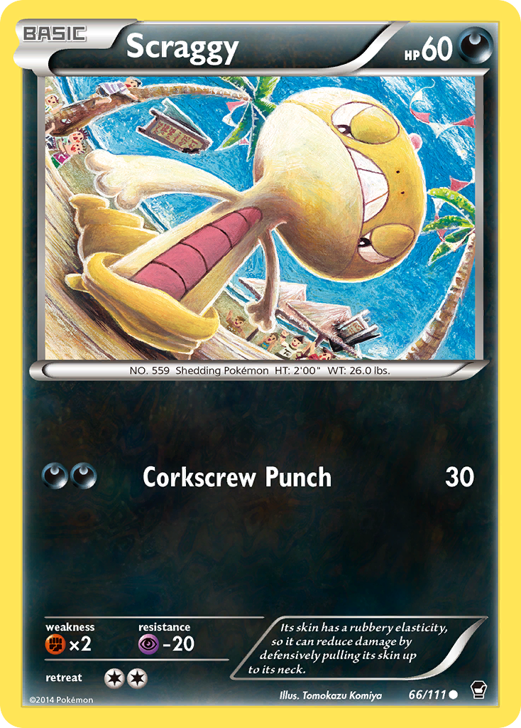 Scraggy (66/111) [XY: Furious Fists] - Destination Retro