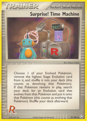 Surprise! Time Machine (91/109) [EX: Team Rocket Returns] - Destination Retro
