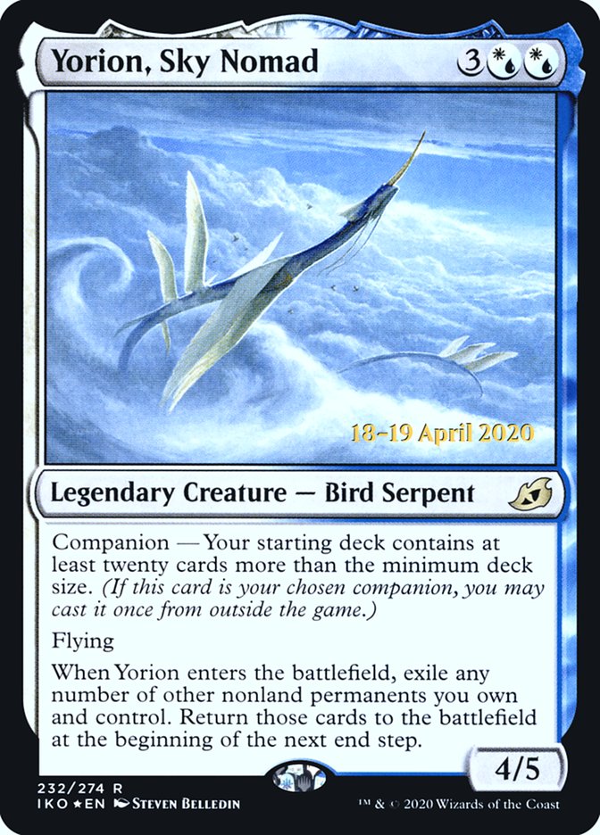 Yorion, Sky Nomad  [Ikoria: Lair of Behemoths Prerelease Promos] - Destination Retro