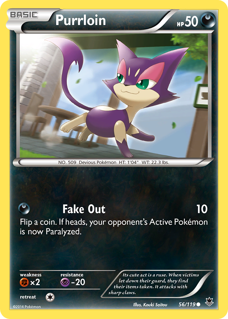 Purrloin (56/119) [XY: Phantom Forces] - Destination Retro