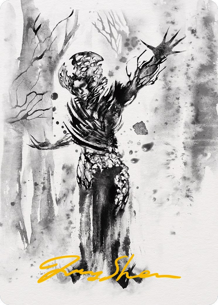 Rustvine Cultivator Art Card (Gold-Stamped Signature) [Phyrexia: All Will Be One Art Series] - Destination Retro