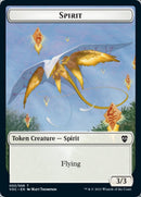 Spirit (003) // Thopter Double-sided Token [Innistrad: Crimson Vow Commander Tokens] - Destination Retro