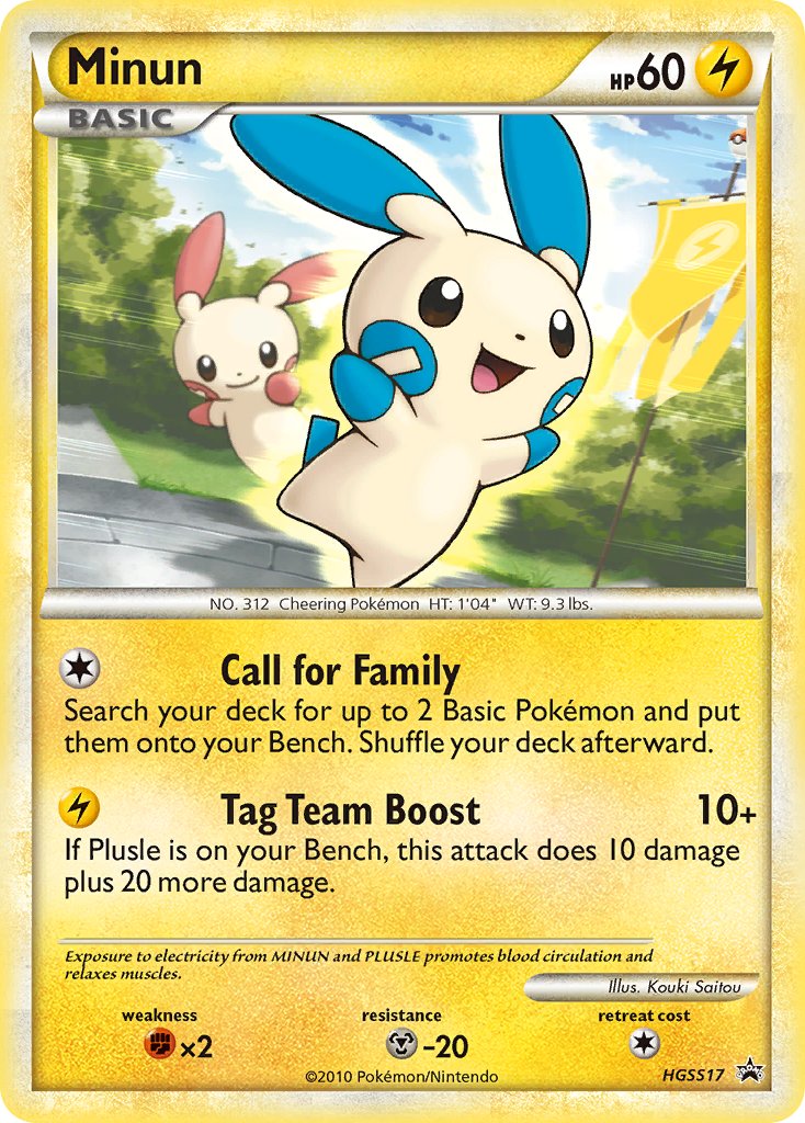 Minun (HGSS17) [HeartGold & SoulSilver: Black Star Promos] - Destination Retro
