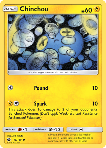 Chinchou (49/168) [Sun & Moon: Celestial Storm] - Destination Retro
