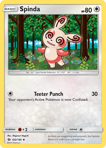 Spinda (102/149) [Sun & Moon: Base Set] - Destination Retro
