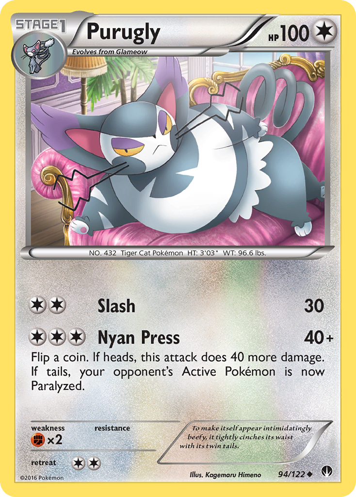 Purugly (94/122) [XY: BREAKpoint] - Destination Retro