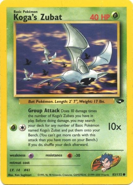 Koga's Zubat (83/132) [Gym Challenge Unlimited] - Destination Retro