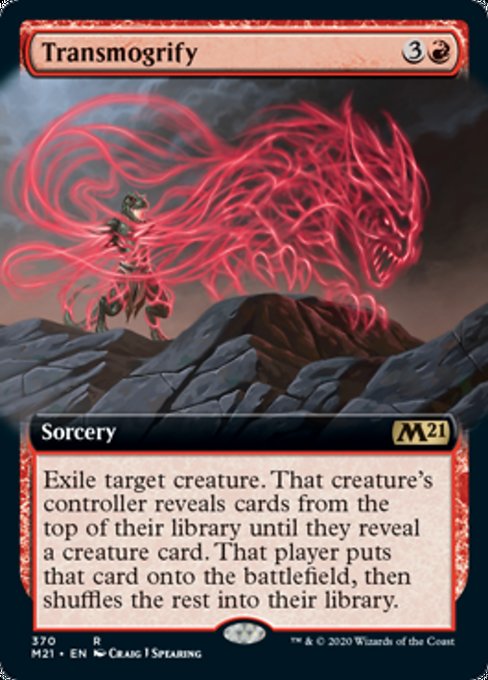 Transmogrify (Extended Art) [Core Set 2021] - Destination Retro