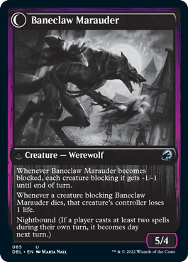 Baneblade Scoundrel // Baneclaw Marauder [Innistrad: Double Feature] - Destination Retro