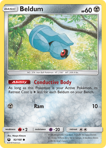Beldum (92/168) [Sun & Moon: Celestial Storm] - Destination Retro
