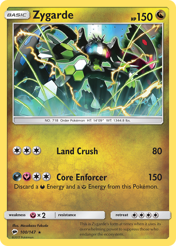 Zygarde (100/147) [Sun & Moon: Burning Shadows] - Destination Retro
