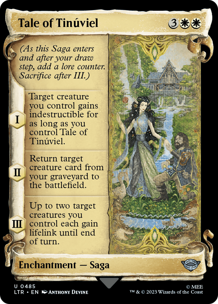 Tale of Tinuviel [The Lord of the Rings: Tales of Middle-Earth Showcase Scrolls] - Destination Retro