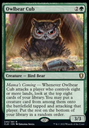 Owlbear Cub [Commander Legends: Battle for Baldur's Gate] - Destination Retro