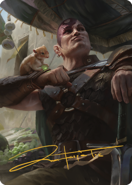 Minsc & Boo, Timeless Heroes Art Card (38) (Gold-Stamped Signature) [Commander Legends: Battle for Baldur's Gate Art Series] - Destination Retro
