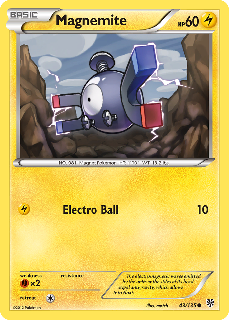 Magnemite (43/135) [Black & White: Plasma Storm] - Destination Retro