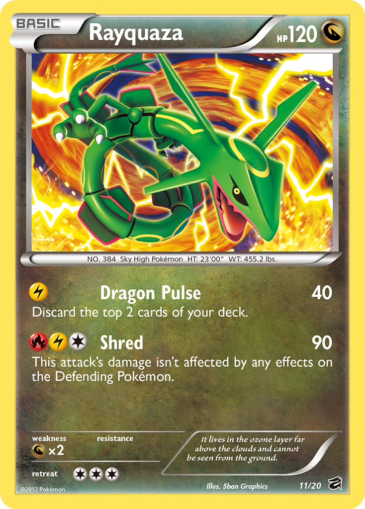 Rayquaza (11/20) [Black & White: Dragon Vault] - Destination Retro