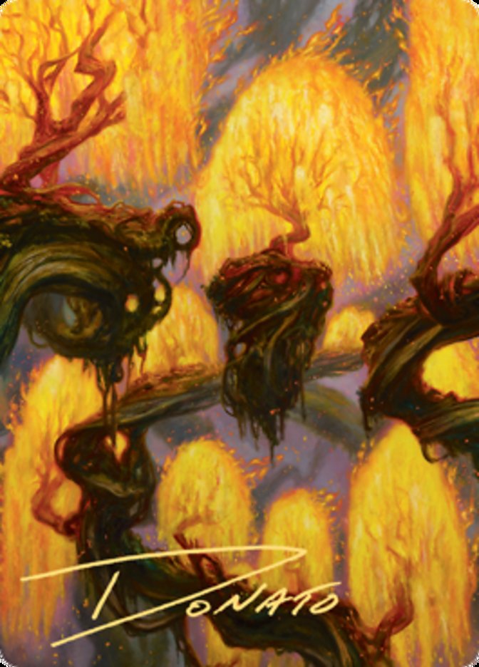 Grove of the Burnwillows Art Card (Gold-Stamped Signature) [Zendikar Rising Art Series] - Destination Retro