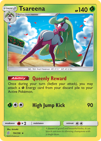 Tsareena (19/236) [Sun & Moon: Unified Minds] - Destination Retro