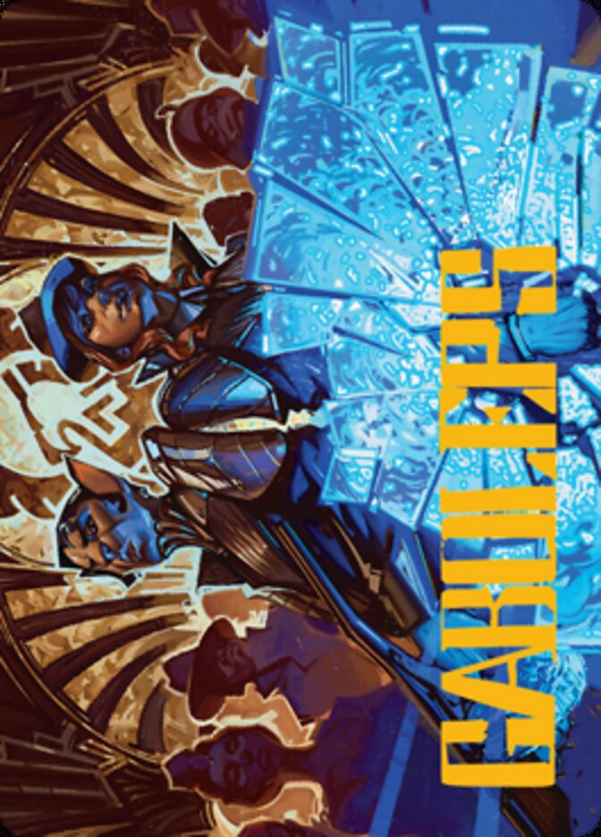 Contractual Safeguard Art Card (Gold-Stamped Signature) [Streets of New Capenna Art Series] - Destination Retro