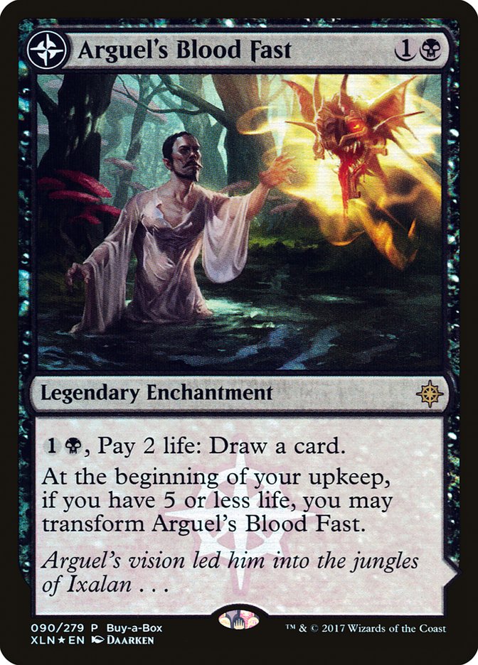 Arguel's Blood Fast // Temple of Aclazotz (Buy-A-Box) [Ixalan Treasure Chest] - Destination Retro