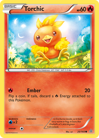 Torchic (25/160) [XY: Primal Clash] - Destination Retro
