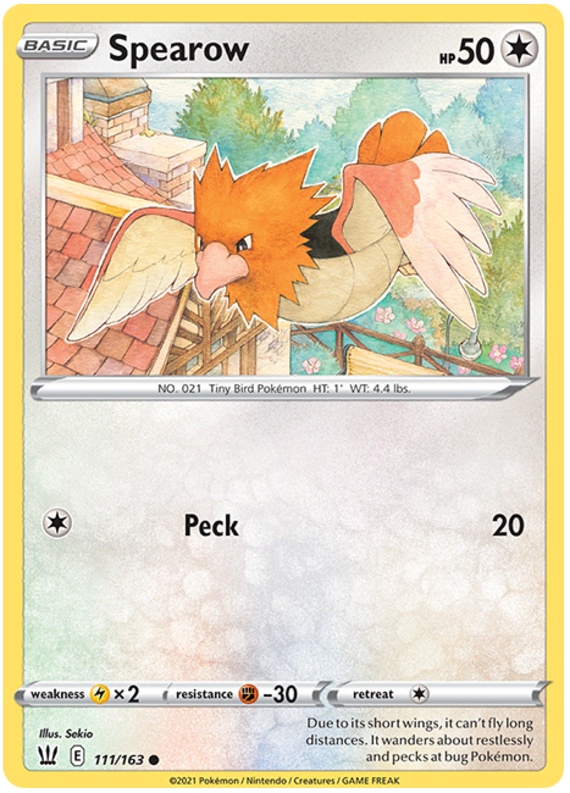 Spearow (111/163) [Sword & Shield: Battle Styles] - Destination Retro