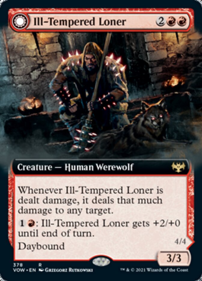 Ill-Tempered Loner // Howlpack Avenger (Extended) [Innistrad: Crimson Vow] - Destination Retro